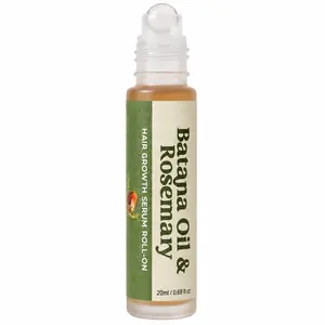 FUNZOO Batana & Rosemary Hair Serum Roll-On - Scalp-Nourishing Haircare Item with Thickening Regrowth Formula, Strengthens Strands, Supports Batana Oil Growth, Ideal for Curly Care