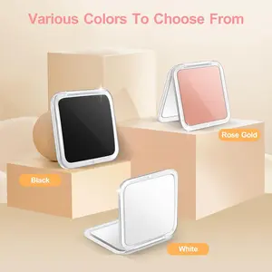 New Dual-Sided Mirror Flat Mirror & 30x Magnifying Mirror, Compact Makeup Mirror, Travel Pocket Mirror, Travel Hand Mirror, Christmas New Year Gift