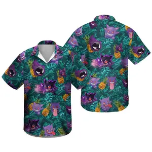 Gengar PKM Hawaiian Shirt, PKM Hawaiian Shirt, PKM Hawaiian Shirt Unisex's