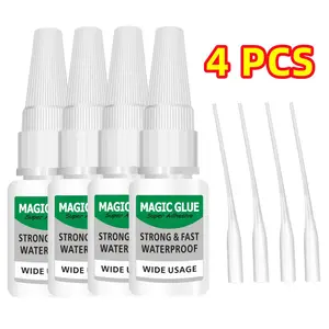 4PCS Heavy-Duty Long-Lasting Magic Glue, Waterproof, Stronger Than Welding, High-Strength, Strong & Instant Bond, Multi-Purpose for Plastic, Shoe, Wood, Metal, Nail, Rubber, Glass
