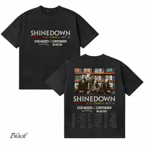 Comfort Colors Shinedown Dance Kid Dance Act II 2026 World Tour T-Shirt, Rock Band Concert Graphic Tee Coheed and Cambria Unisex Vintage Shirt