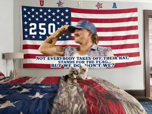 music flag, july 4 decor, gift for fan