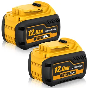 12Ah 60V Max Replacement Battery for Dewalt 20V/60V Max Battery DCB606 Compatible with Dewalt Flexvolt 20V/60V Power Tools Lithium Ion