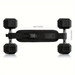 Hip Thrust Adjustable Resistance Weight Belt for Home Workouts, Kettlebell Training & Butt Shaping with Extra Cushioning and Adjustable Resistance