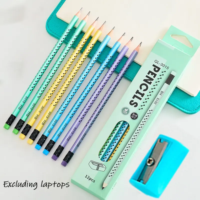 12 dot pencils. Correcting Grip Pencil HB Exam 2B Pencil Drawing Pencil.
