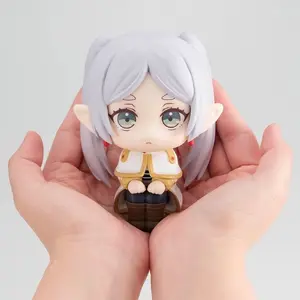Frie11cm ren: Beyond Journey's End Q  Look Up Figure, Frieren Sitting Pose PVC Anime Figure, Collectible Model Toy for Fans