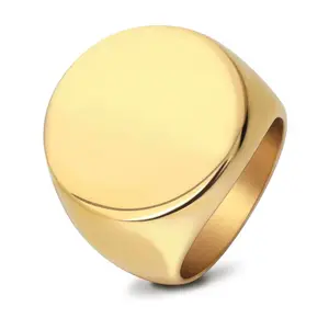 Didiray Personalized Stainless Steel Ring for Men & Women Gold & Silver Plated Custom Logo Fashion Jewelry Unique Modern Style