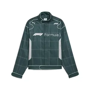 PUMA Mens Formula 1 75 Years Motorsport Racing Jacket Athletic Outerwear Casual - Green