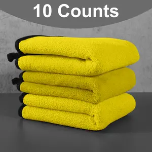 10-Count Coral Fleece Dish Towels – Fast Drying & Dirt-Trapping for Busy Homes