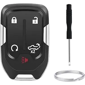 5-Button Keyless Entry Remote Key Fob Shell Replacement Fits for 2019-2020 GMC Sierra 1500 2500HD 3500HD GMC Acadia Chevy Silverado