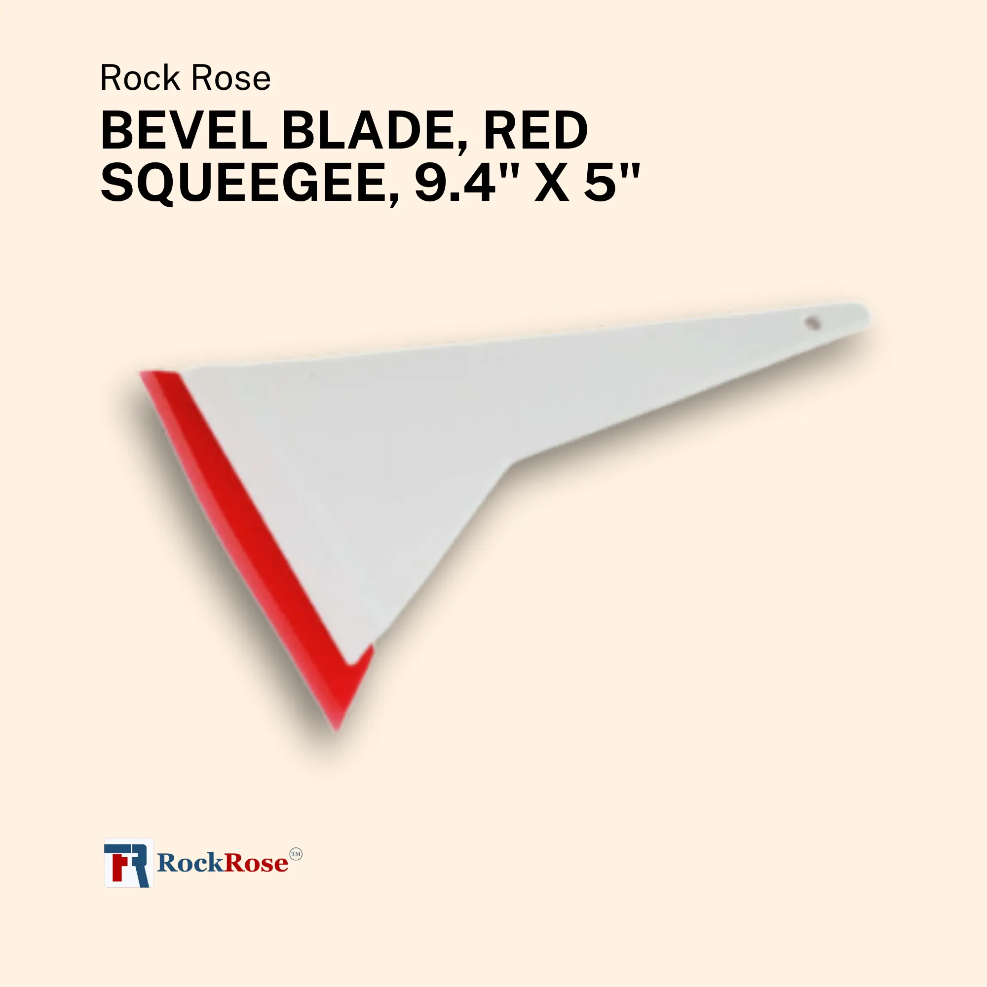 Bevel Blade, Red Squeegee 9.4" x 5", Lightweight Kit for Home Care Supplies (2-Pack)