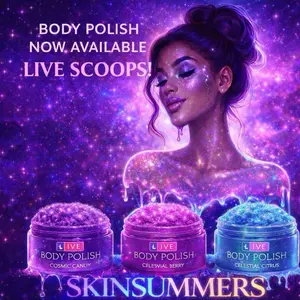 SkinSummers   | Body Polish Live Scoop | Glow Duo & VIP Set | 6 oz Soft Serve & 10 oz Dessert Bucket
