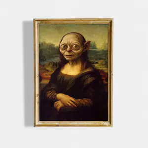The Gollum Meme Poster, Lord of the Rings Movie Inspried Print, LOTR Wall Art, Middle-earth Fan Gift, Vintage Home Decor