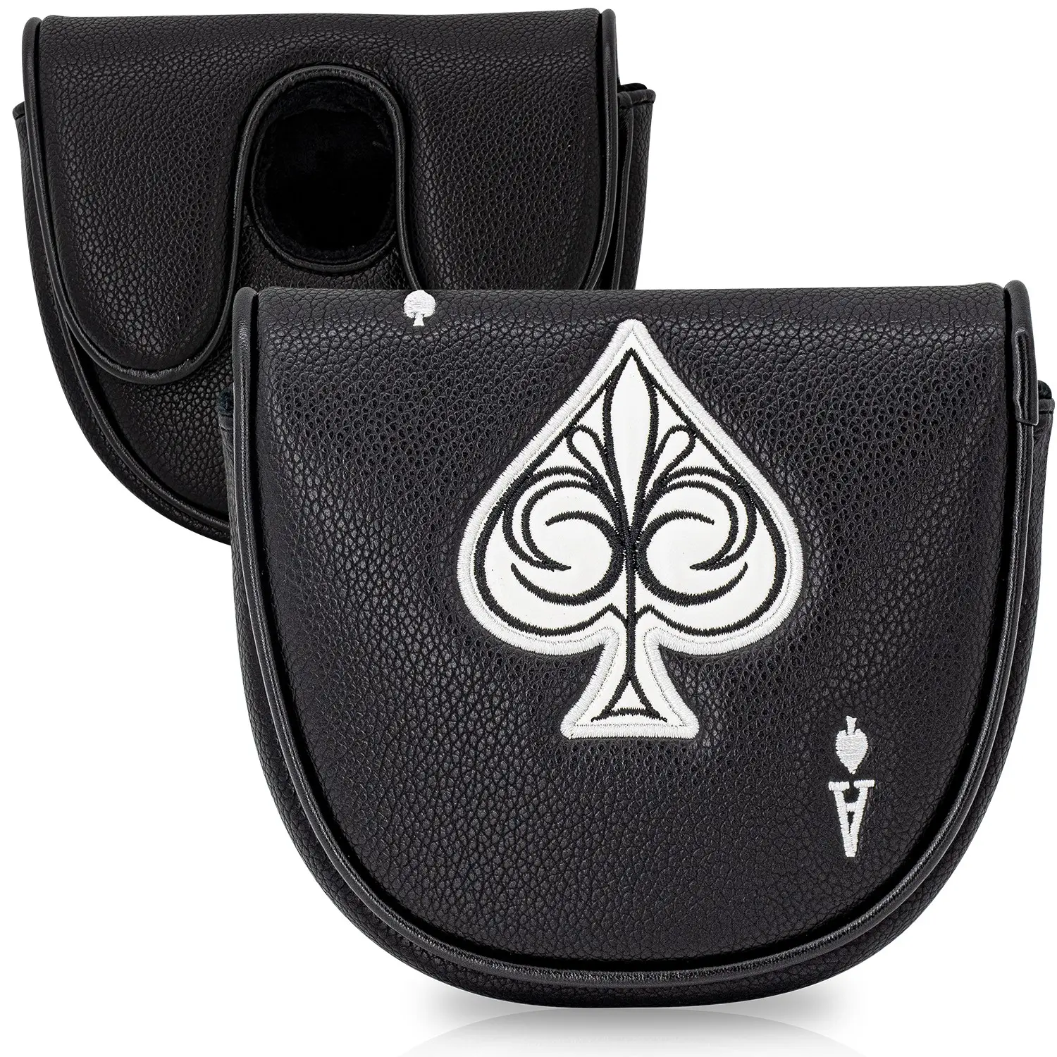 Foreign trade golf putter cover, spade embroidery LAB DF3 strong magnetic semi-circular club protective cover, Golf Accessories, Golf Equipment, Golf Gift Accessory, cross-border wholesale, Golf Supply, Golf Gear