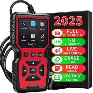 V519 OBD2 Scanner - Professional Mechanic Diagnostic Code Reader Tool with Live Data for Check Engine Light