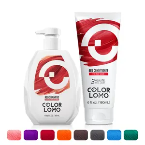Colorlomo Color Conditioner & Shampoo for Salon-Quality Color Boost & Refresh - 3 Minute Magic Color - 6 fl oz - Pure & Nourishing Formula with Shea Butter & Sweet Almond Oil - Safe & Dermatologist Approved Haircare Cleanser and Conditioner