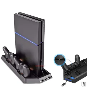 PS4 Cooling Station Vertical Stand & Charging Dock for Console - Accessories controllers