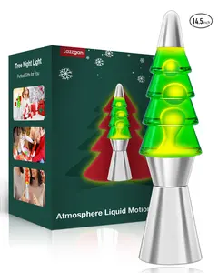 Christmas Tree Liquid Motion Lamp, 14.5 inches Night Lamp Indoor Decorations desk table lamp home decor creative decorative desk lamp decorative atmosphere light