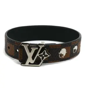 Pre-owned Louis Vuitton Canvas Small Leather Goods NIGO Friendship Reversible Damier Bracelet