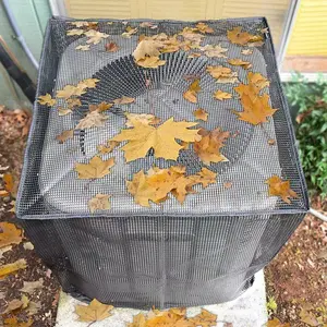 Durable Air Conditioner Cover, Full Mesh Ac Protector, Outdoor Protection, All-Season Use, Robust and Long-Lasting, Ideal for Year-Round
