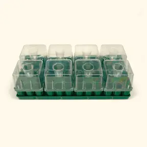 Vego Garden Seed Starting Bundle with Lid 10" x 20" Durable Growing Tray for Seedlings & Propagation with Drip-Irrigation Lids