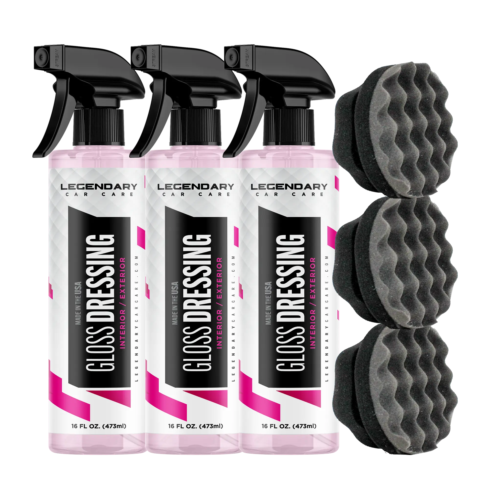 3 Pack Gloss Dressings + Applicators