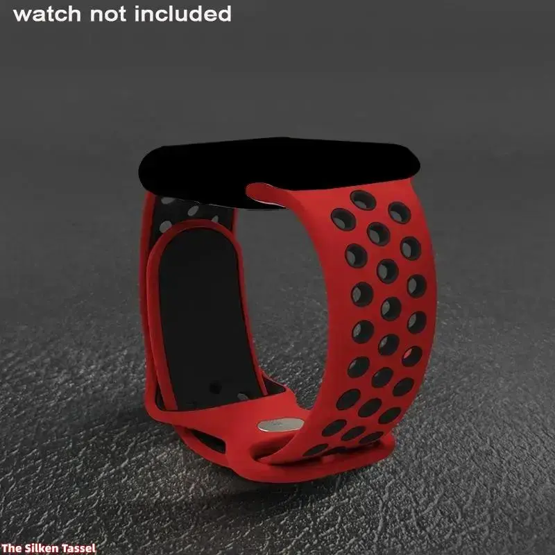 Breathable Sport Silicone Watch Band, Dual Tone Hollowed Wrist Strap In 38/40/41/42/44/45/46/49mm For Workout Daily Use Fits Apple Watch Series 4 To 11 SE Ultra (No Watch) Halloween Smartwatch Accessories Wearable Tech Accessories tiktokshopbacktoschool