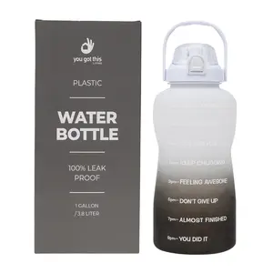 Plastic Water Bottle, 1-Gallon, Leak-Proof & Durable