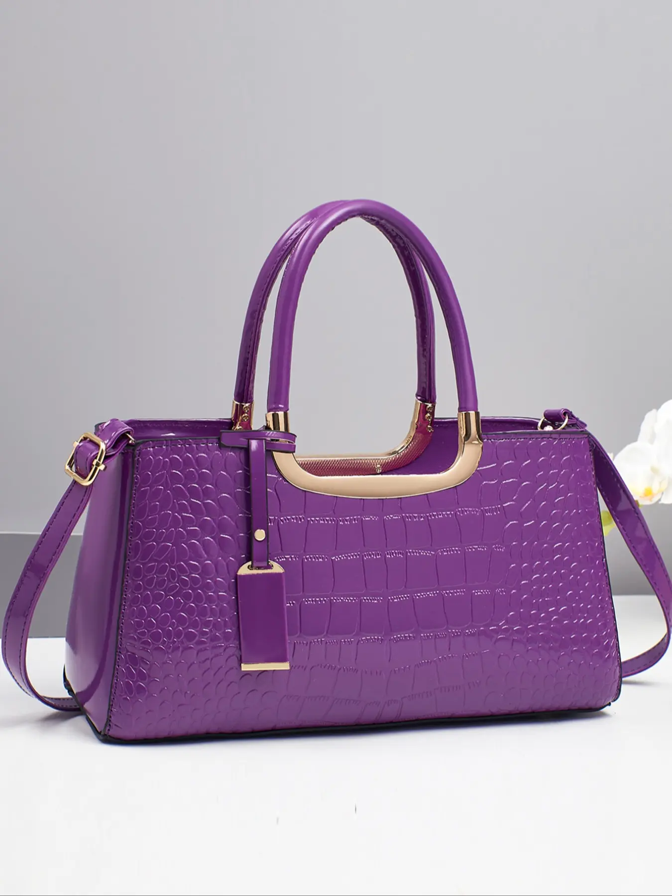 New Pure Color Large Capacity Handbag, Pu Tote Satchel, Elegant Women's Bag, Trendy Versatile Shoulder Crossbody Bag, Crossbody Purse, Crossbody Shoulder Purses, Casual Fashion Bag, Casual Style, All Seasons