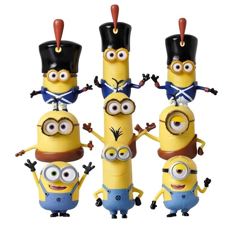 Minions Static Figure Collection cute cartoon office decorative figurines with exquisite sculpt details trendy desk ornaments lovely collectible toys and sweet gift choices for Minions fans of all ages