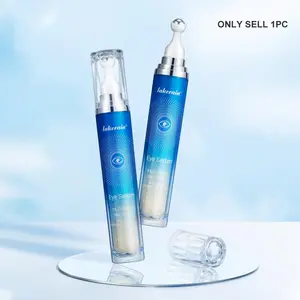 Lakerain 1 Count/2 Counts Eye Serum, Under Eye Roller Cream For Dark Circles And Puffiness, Eye Treatment Serum With 360° Massage Ball