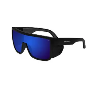 Bomber - Buzz Z87+ Polarized Matte Black/Blue Mirror Sunglasses