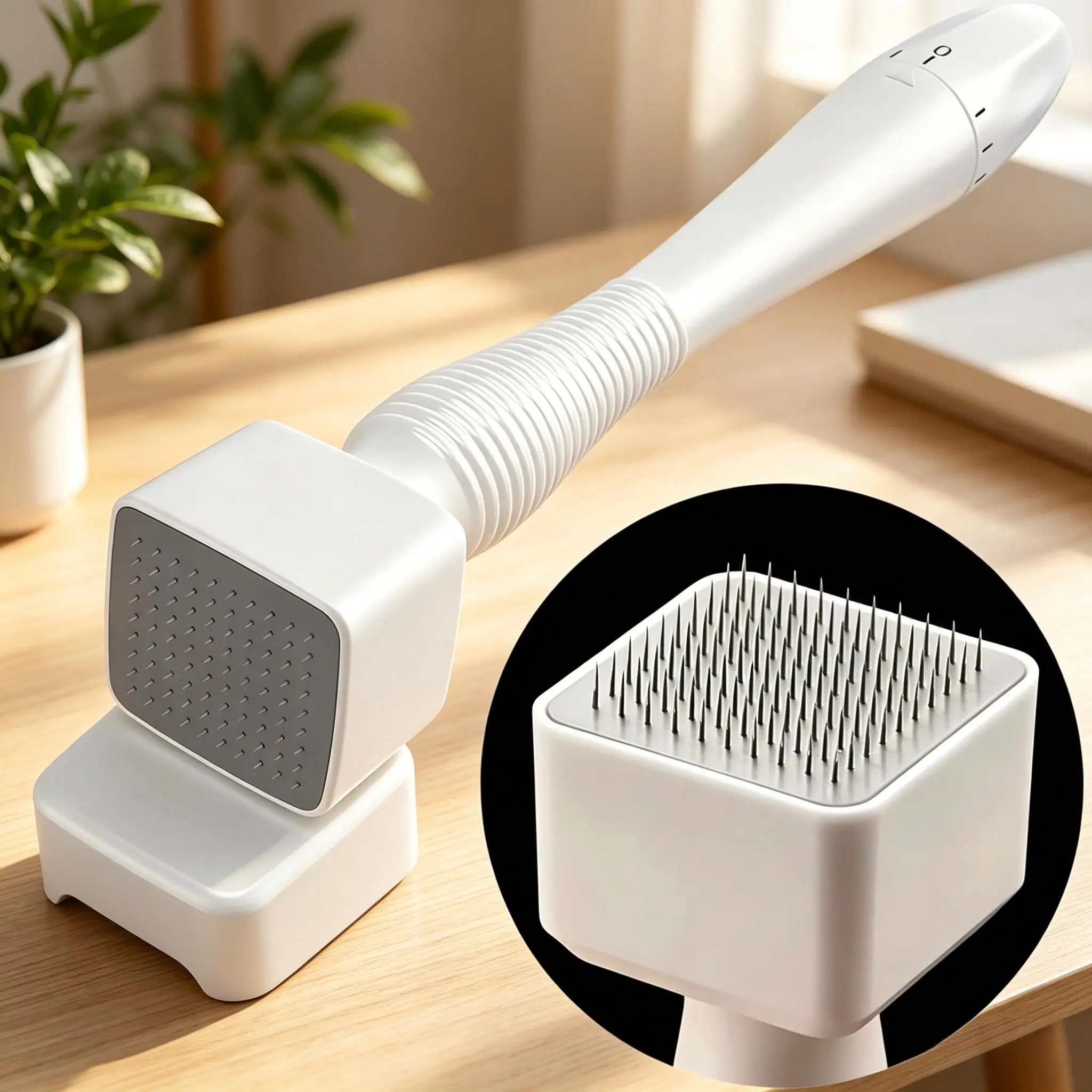 Premium Titanium Micro Needle Stamp 0.25mm | Professional Microneedling Tool, Great Derma Roller Alternative for Home Use