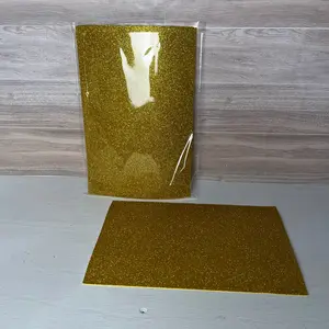 8X12 Gold Glitter Self-Adhesive Foam Sheets (5pack)