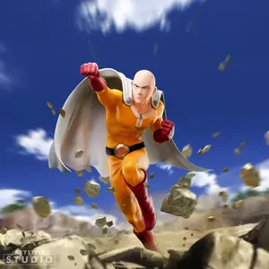 ABYstyle Studio One Punch Man Saitama 6.3" Tall SFC Collectible PVC Figure