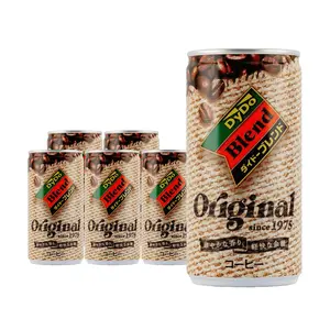 DYDO Japan Milk Coffee Latte Drink - 6 Cans (185g Each) - Ready-to-Drink Iced Coffee for Energy Boost
