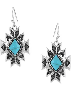Montana Silversmiths Women's Turquoise Star Pendant Earrings - Er5036