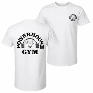 Men's Power Printed Short-Sleeve T-Shirt - Unisex Streetwear Top, Classic Round Neck, Soft Fabric, Ideal for Spring and Summer Casual Wear