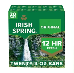 Irish Spring Original Clean Bar Soap for Men, 20 ct./4 oz.