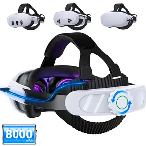 Enhanced Headphones for Quest 2/3/3s VR Virtual Reality Headset, Comfortable Supportive Accessories to Reduce Pressure, Ideal for Long Gaming Sessions, VR Head Strap