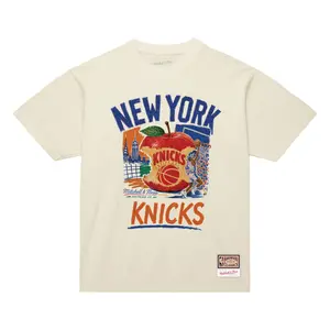 New York Knicks Black Concrete Apple T-Shirt