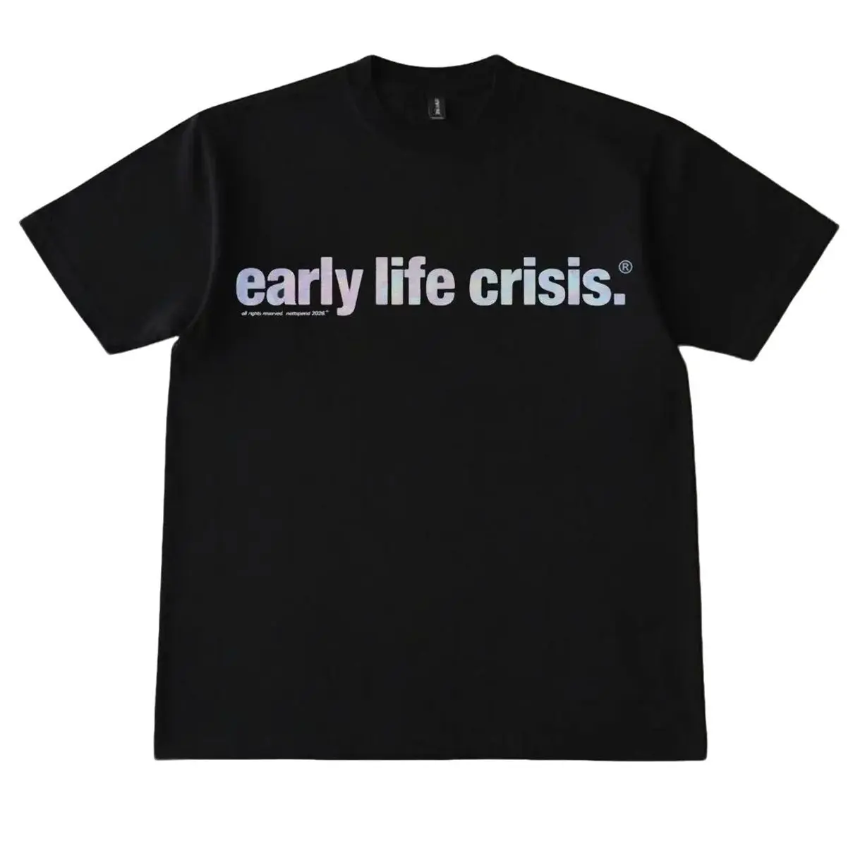 Nettspend Early Life Crisis Holographic Album Tour Merch Tees 4