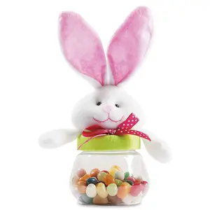 Lillian Vernon Easter Bunny Candy Holder, 5" x 7 1/2"H, Easter Candy Container, Easter Decor, Candy Holder