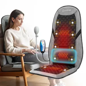 COMFIER Back Massager with Heat,Massage Chair Pad,Massage Seat Cushion with Adjustable Lumbar Support,Back Massage for Pain Relief,Chair Massager for Recliner,Office,Gifts for Dad,Mom Daily Lightweight Storage