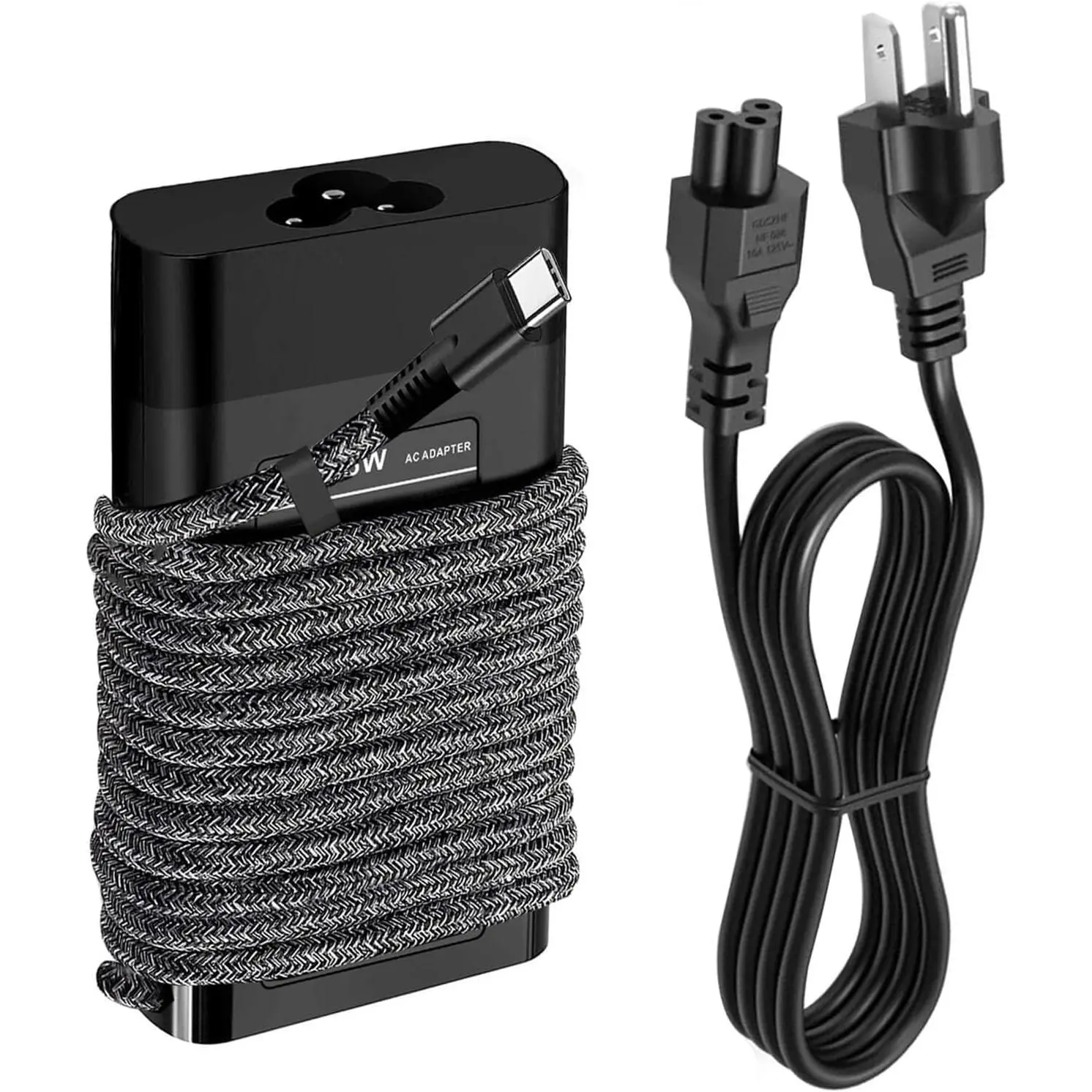65W Slim New HP USB-C Laptop Charger - Type C Charging Replacement Adapter with Power Cord for HP Envy X360, Envy, Spectre, Elitebook, Elite X2, 840, ProBook, ZBook, Chromebook (Travel Fast Charger)