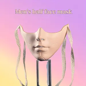 Vintage Style Half-Face Mask with Gift Box - Hand-Painted, Mechanical Aesthetic Design, Anti-Facial Recognition, Suitable for Adult Parties And Hanfu Accessories, Mechanical Aesthetics, Full-Face Chinese Style, Camera Protection, Perfect fo