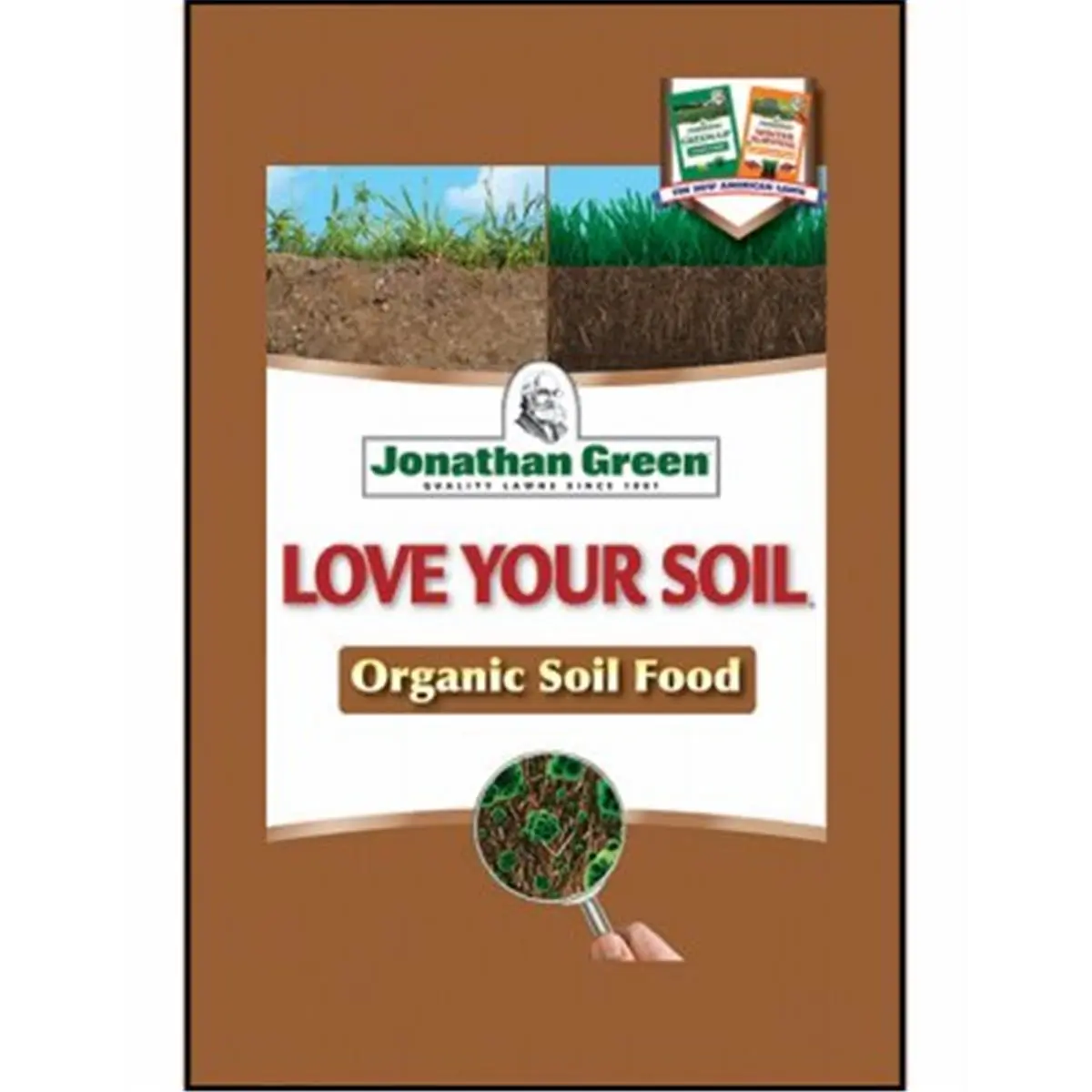 Jonathan Green Organic Garden Fertilizer - 19 lbs Bagged Soil Humus & Plant Food, 5000 sq ft Coverage, Natural Homogenous Formula, Soil Loosener, Enhances Grass Root Development, Increases Drought & Heat Stress Resistance