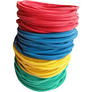 400 count 38mm(1.5inch)  Multi-Color Rubber Bands Stretchable Elastic Bands Sturdy Rubber Bands for School  and Office Use Stationery Supplies