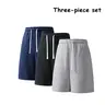 Men’s 3-Pack Casual Sweat Shorts – Loose Fit, Drawstring Athletic Shorts for Everyday Wear
