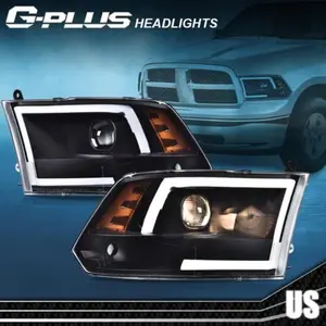 LED DRL Projector Headlights Head Lamps Fit For 2009-18 Dodge Ram 1500 2500 3500